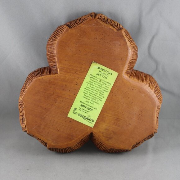 Vintage Coco Joe's Serving Tray - Made of Hapa Wood - Tree Stump Design - Picture 8 of 9